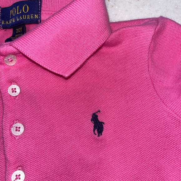 Ralph Lauren Pink Polo Dress for Kids - Picture 2 of 4